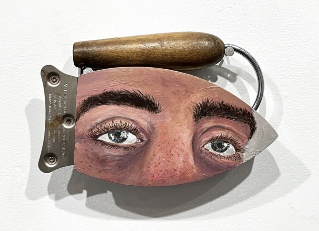 Fardin, Eyes, Mixed Media, Silver